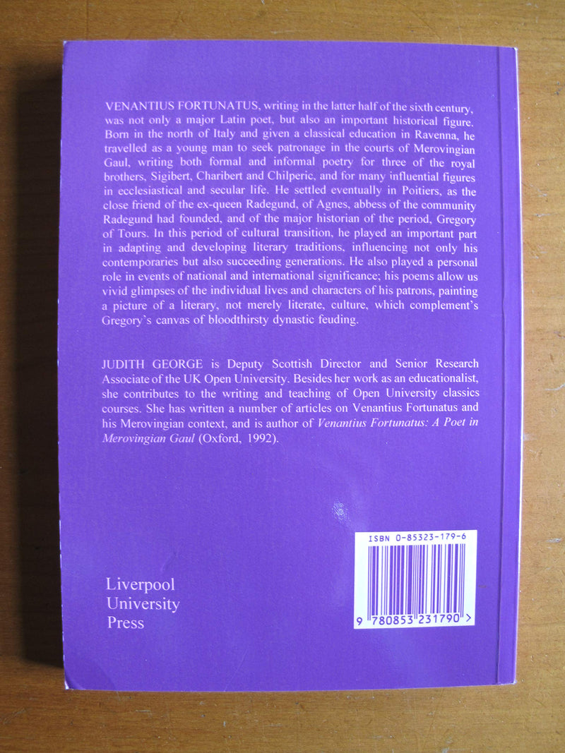 Venantius Fortunatus: Personal and Political Poems (Translated Texts for Historians, 23) (Volume 23),Used