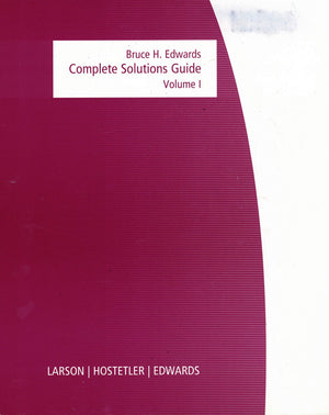 Calculus: Complete Solutions Guide, Vol.1-Used Condition