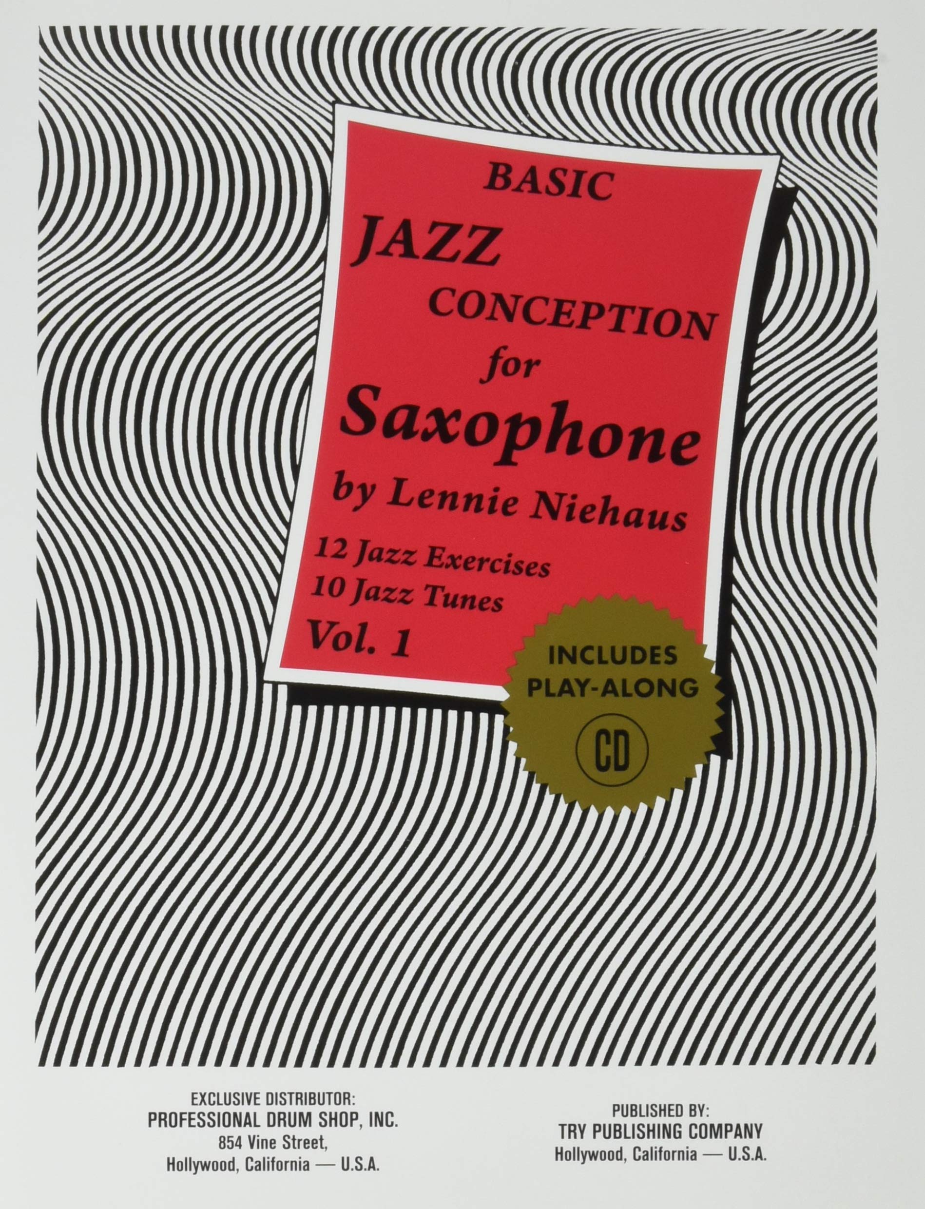 TRY1057  Basic Jazz Conception for Saxophone Volume 1  Book/CD,Used