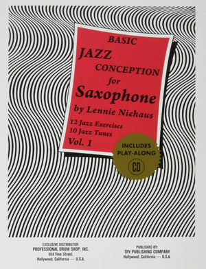 TRY1057  Basic Jazz Conception for Saxophone Volume 1  Book/CD,Used