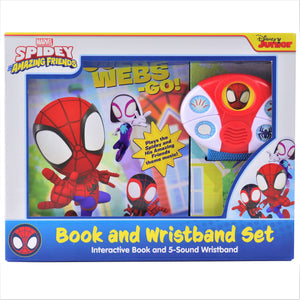 Marvel Spiderman  Spidey and His Amazing Friends  GoWebsGo! Interactive Book and 5Sound Wristband  PI Kids,New