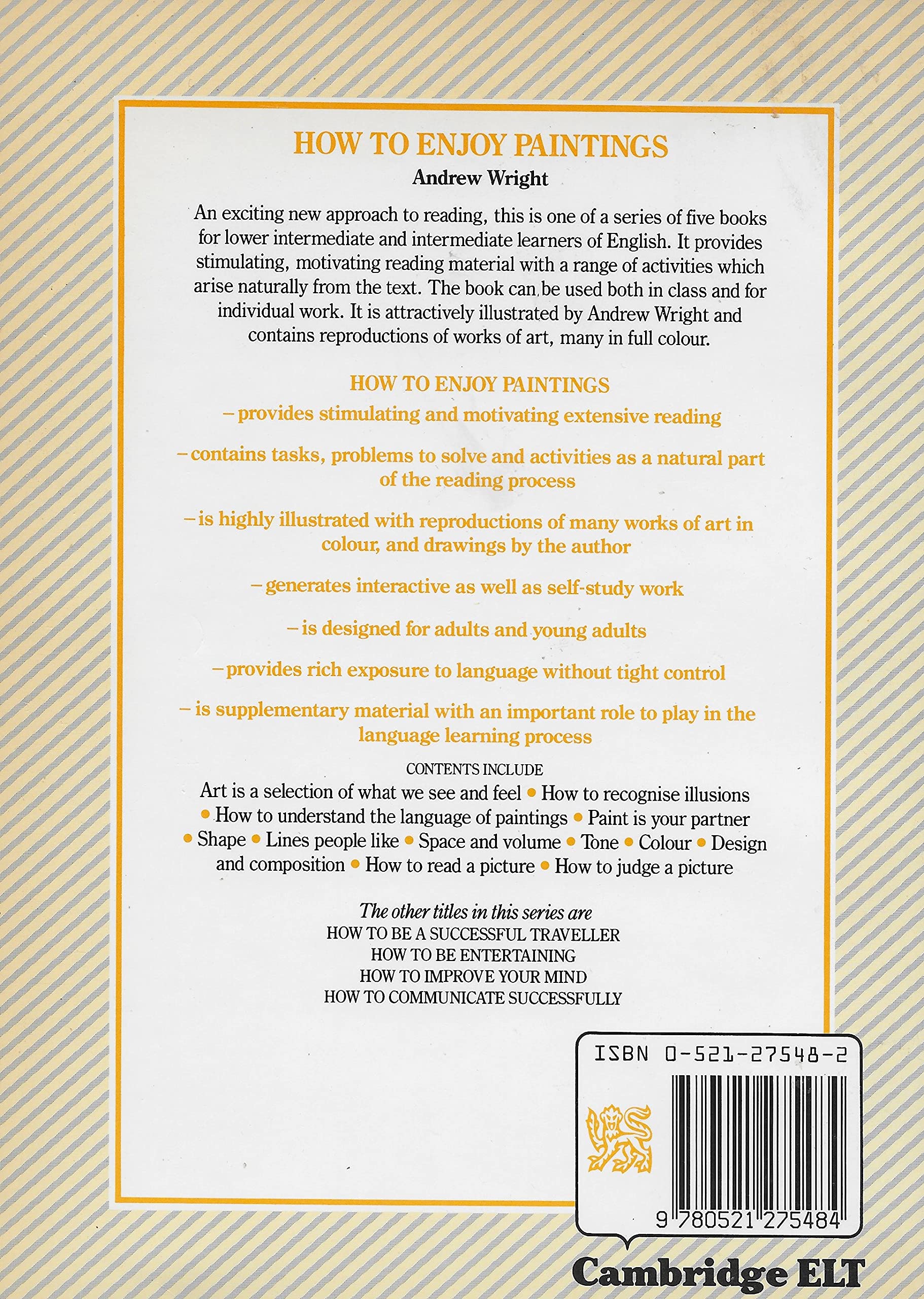 How to Enjoy Paintings (How to Readers),Used