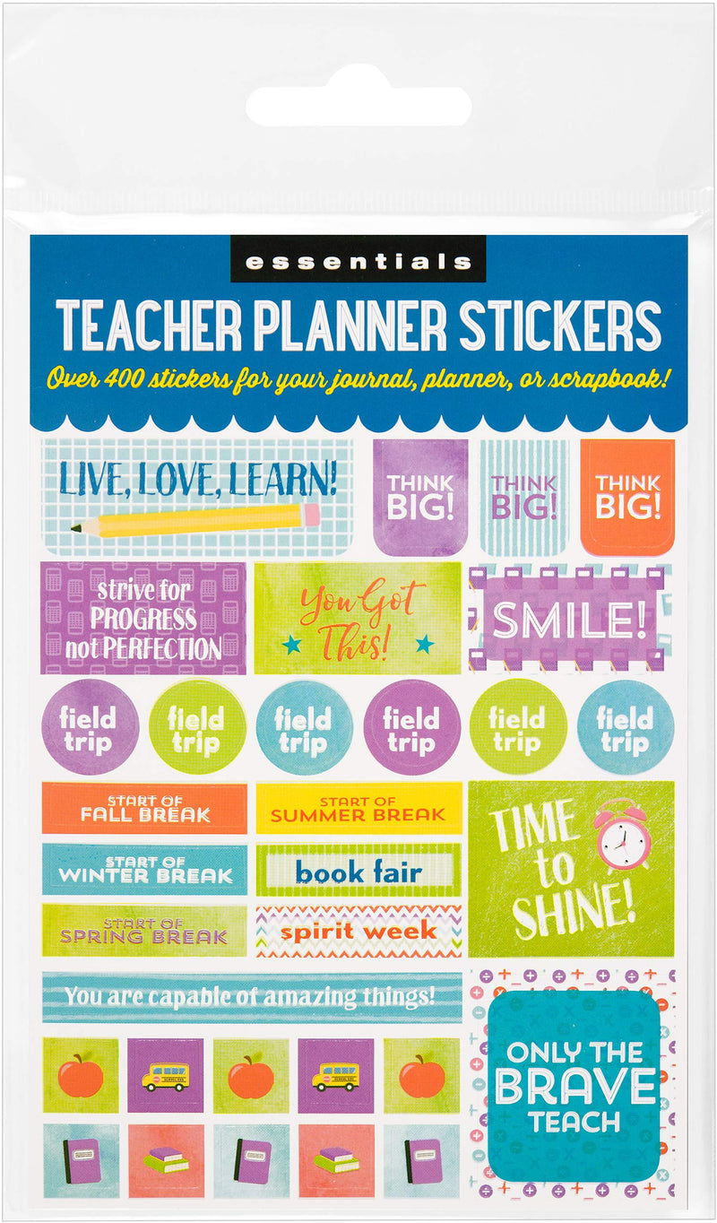Essentials Teacher Planner Stickers (Set of 400 Stickers),Used