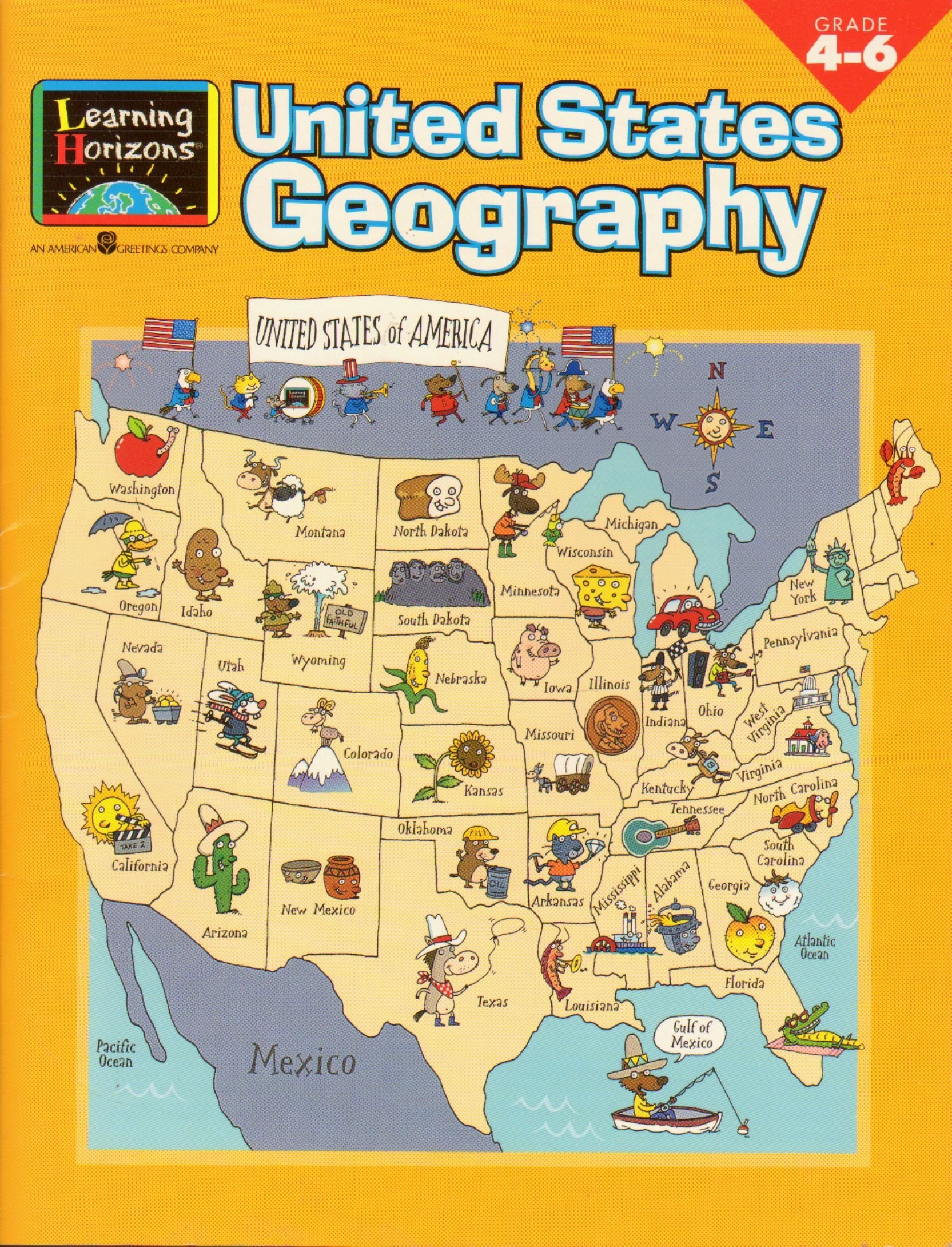 United States Geography: Grade 46 [With Stickers] (Science Skill Builders (Learning Horizons)),Used