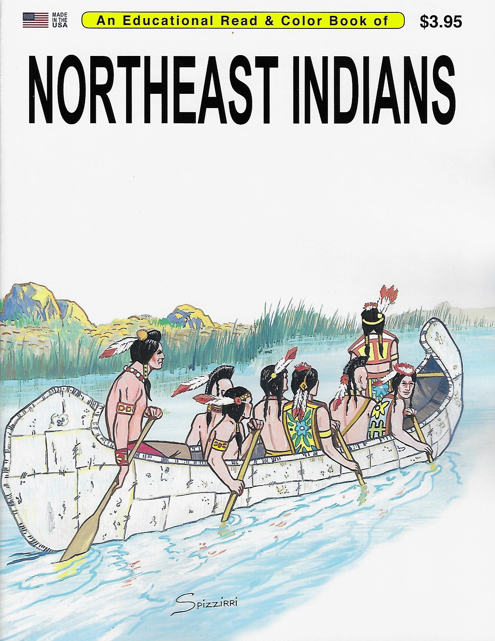 An Educational Coloring Book of Northeast Indians,Used