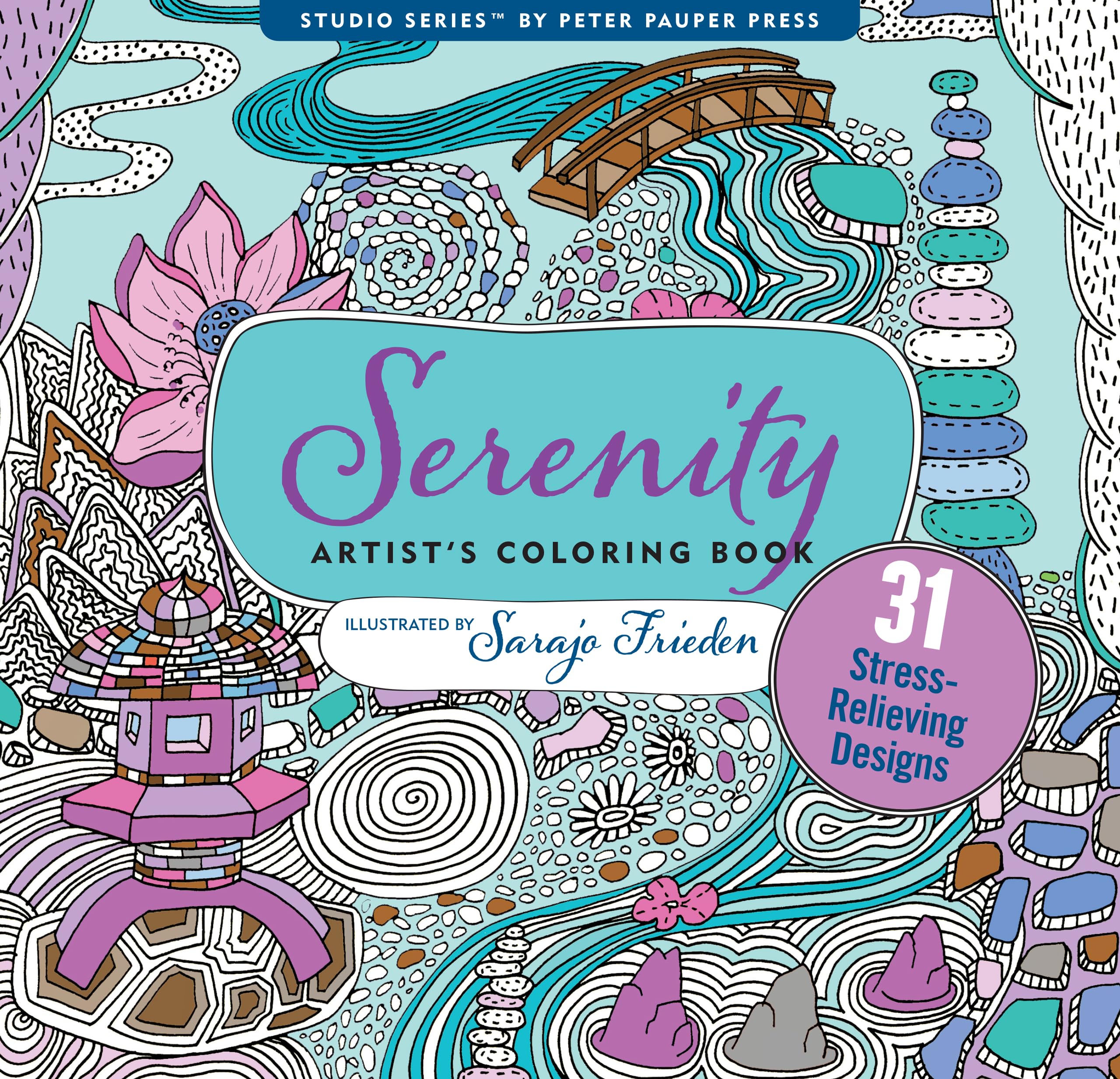 Serenity Adult Coloring Book (31 stressrelieving designs) (Studio Series Artists Coloring Book)