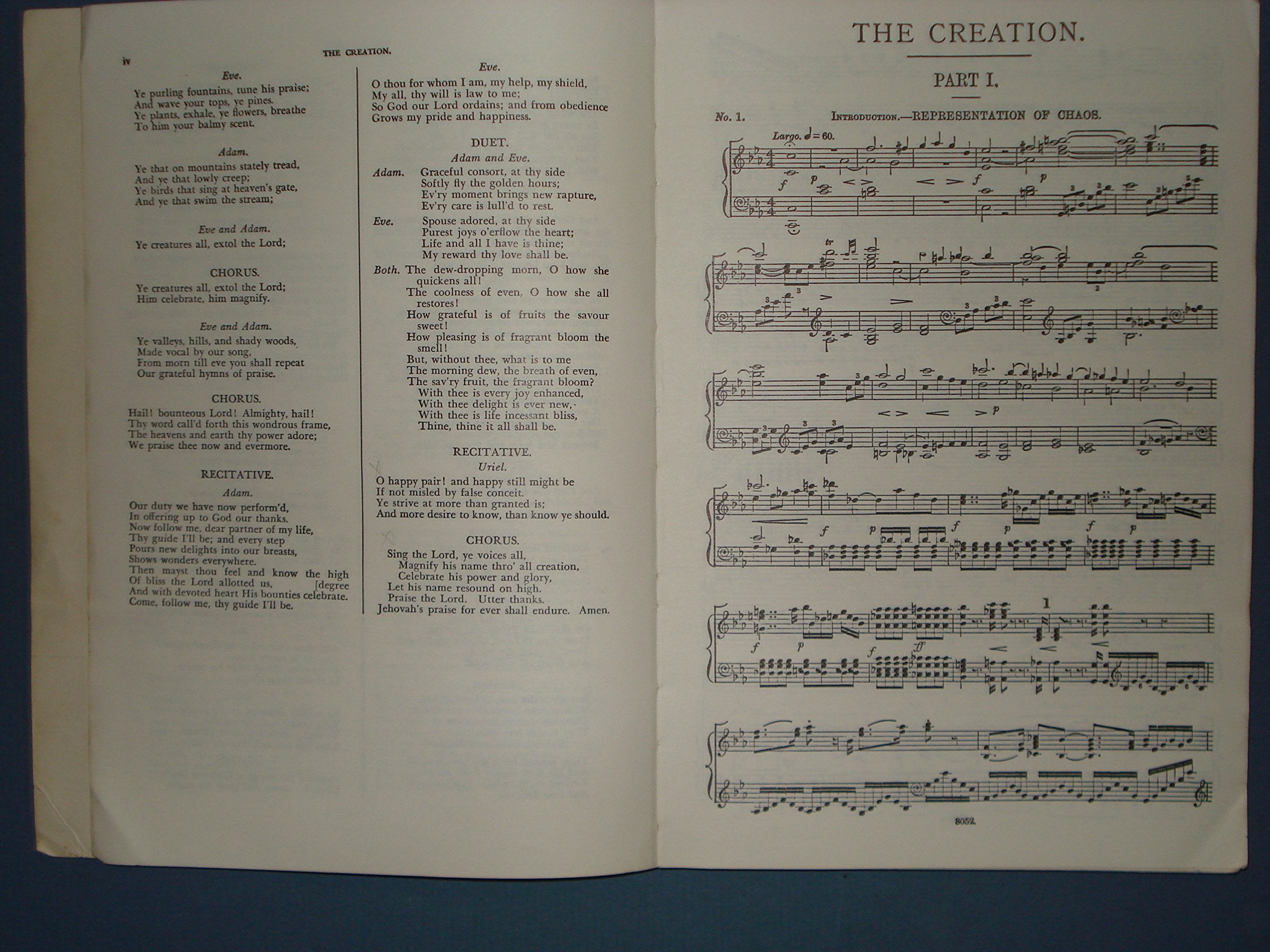 Creation: (Old Novello Edition),Used