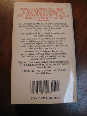 Communion: A True Story Encounters With The Unknown,Used