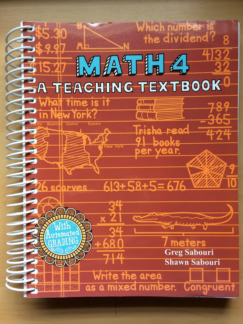 Math 4: A Teaching Textbook,Used