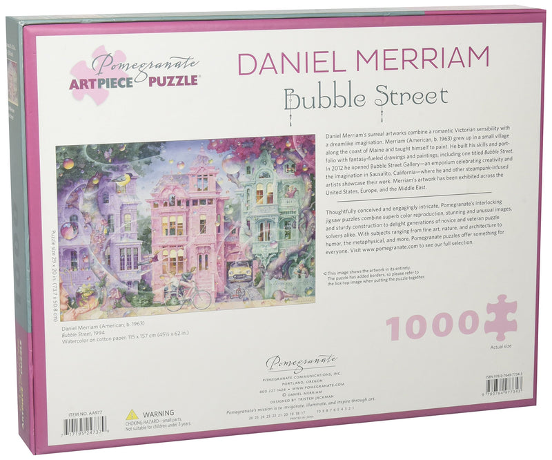 Daniel Merriam Bubble Street 1000 Piece Jigsaw Puzzle Aa977,Used