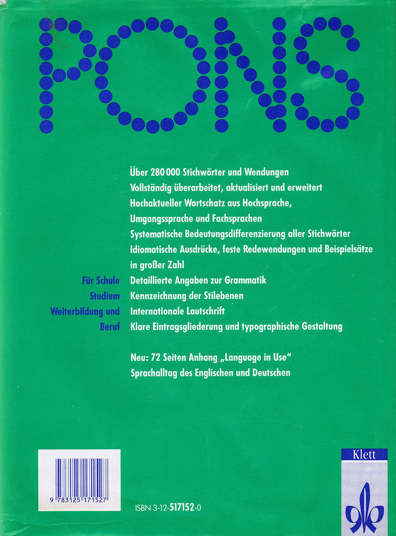 Collins GermanEnglish, EnglishGerman Dictionary : Unabridged,Used