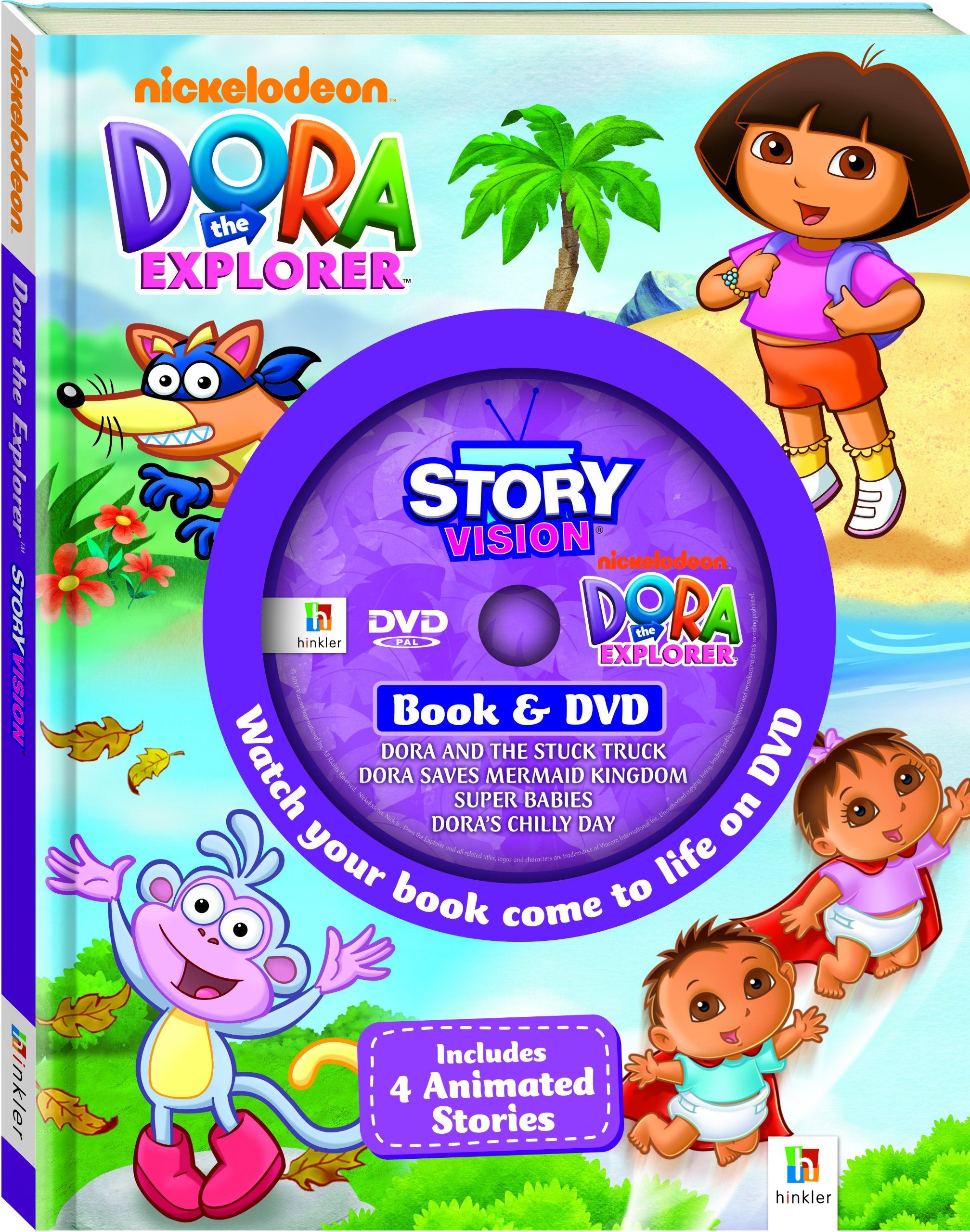 Dora the Explorer Story Vision Book & DVD,Used