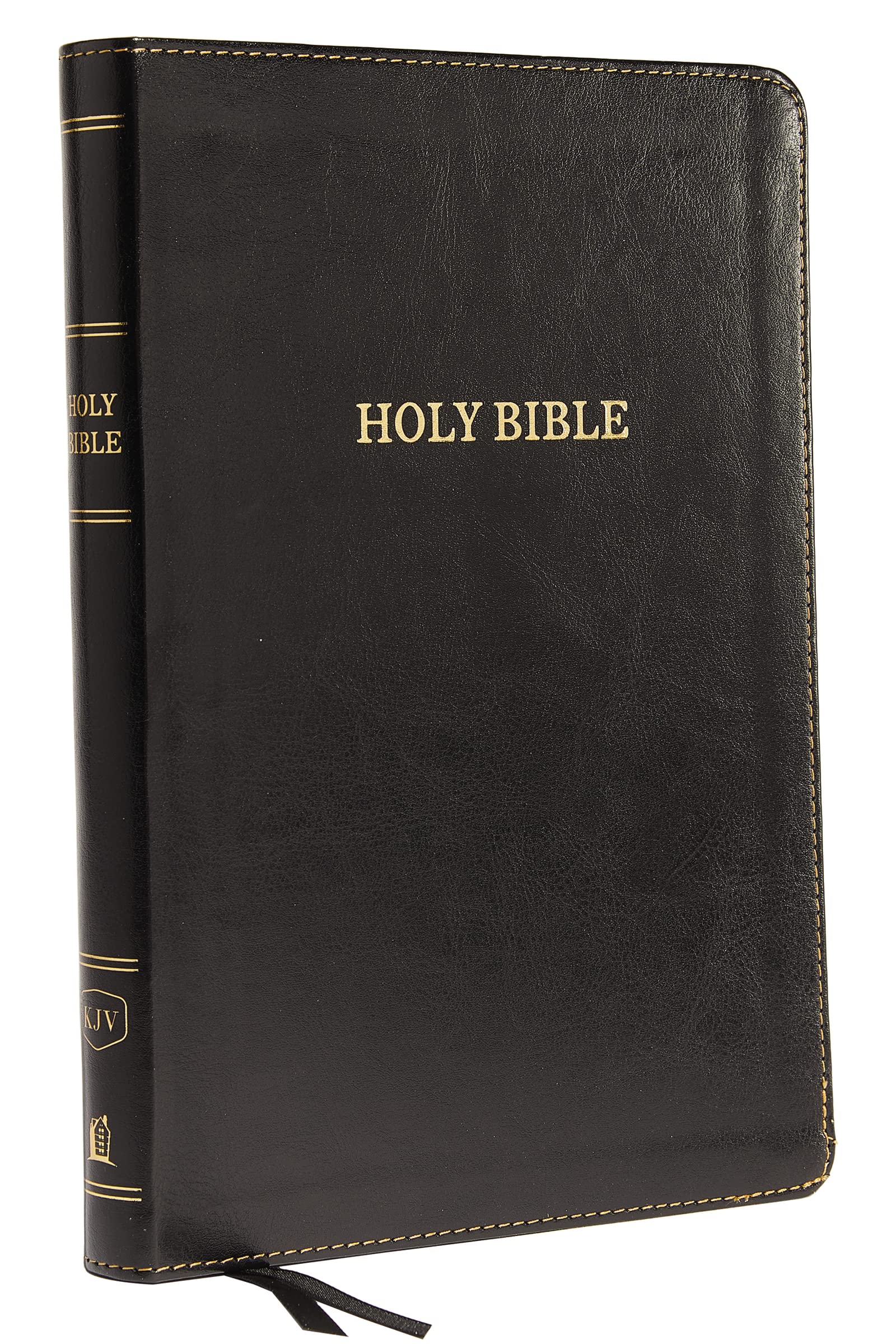 KJV Holy Bible: Large Print Thinline, Black Leathersoft, Red Letter, Comfort Print: King James Version,Used
