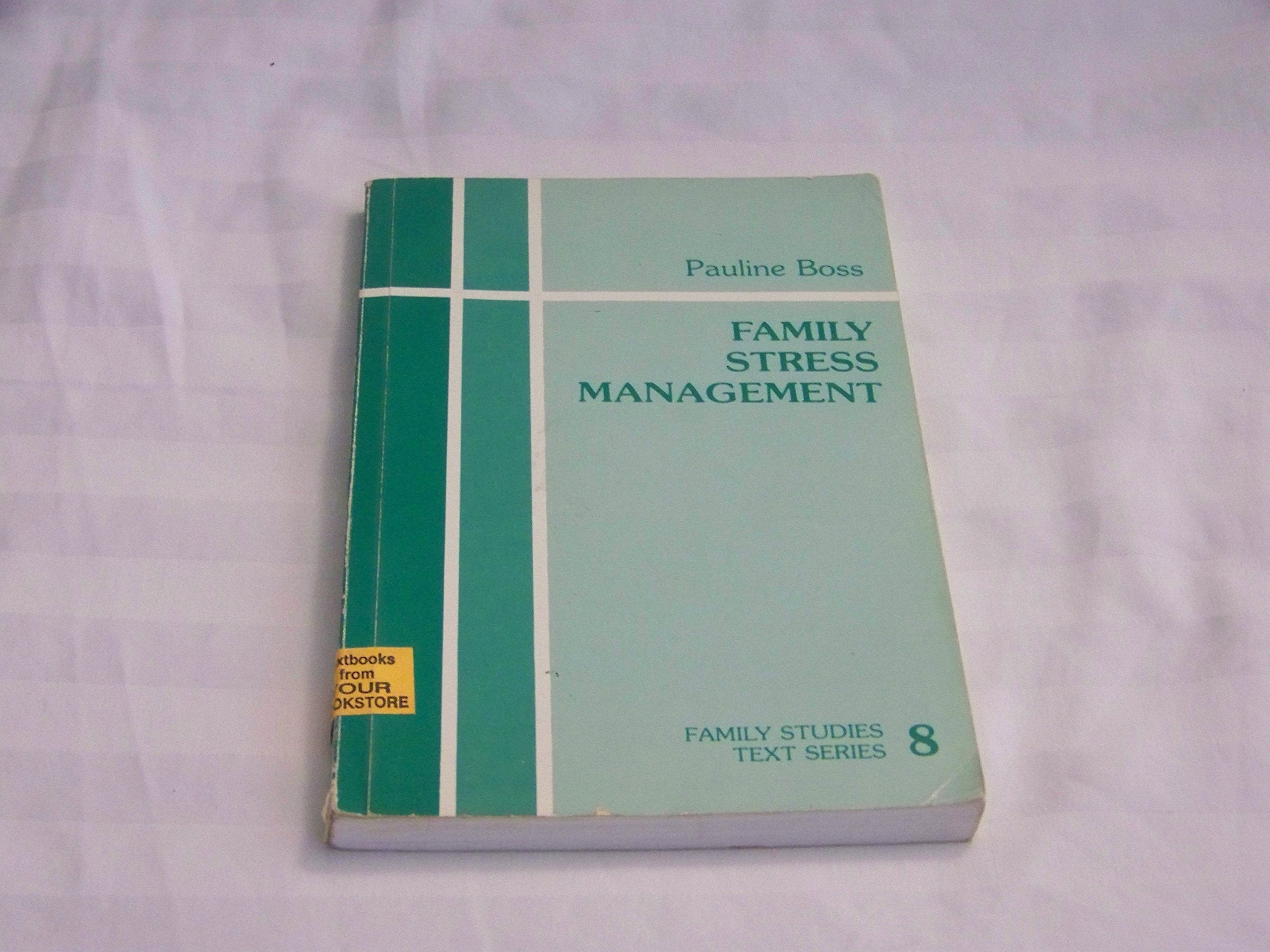 Family Stress Management (Family Studies Text series),Used