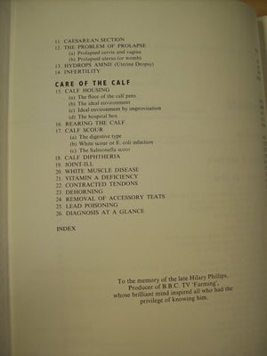 Calving the cow and care of the calf,Used