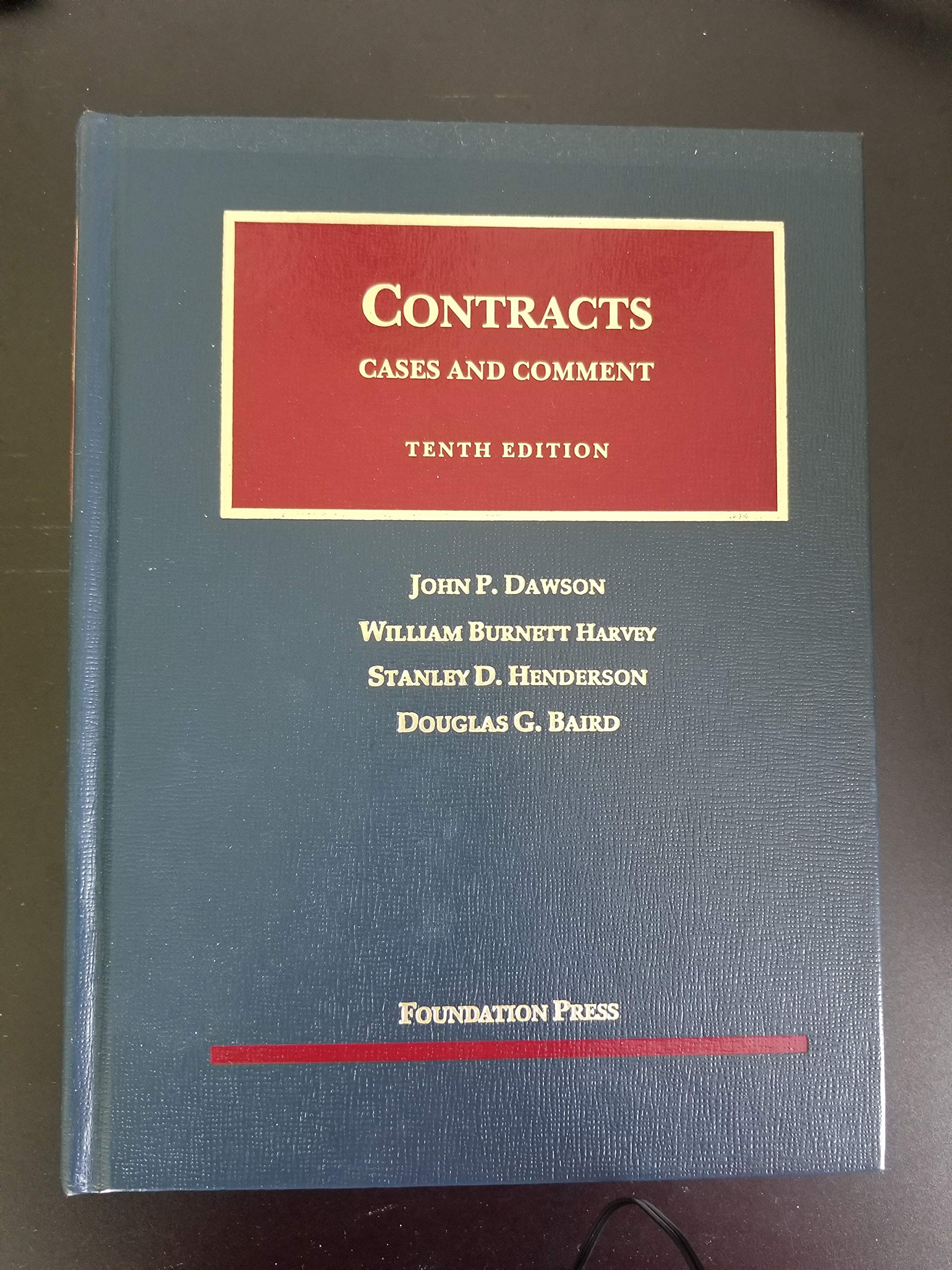 Contracts: Cases and Comment, 10th Edition,Used