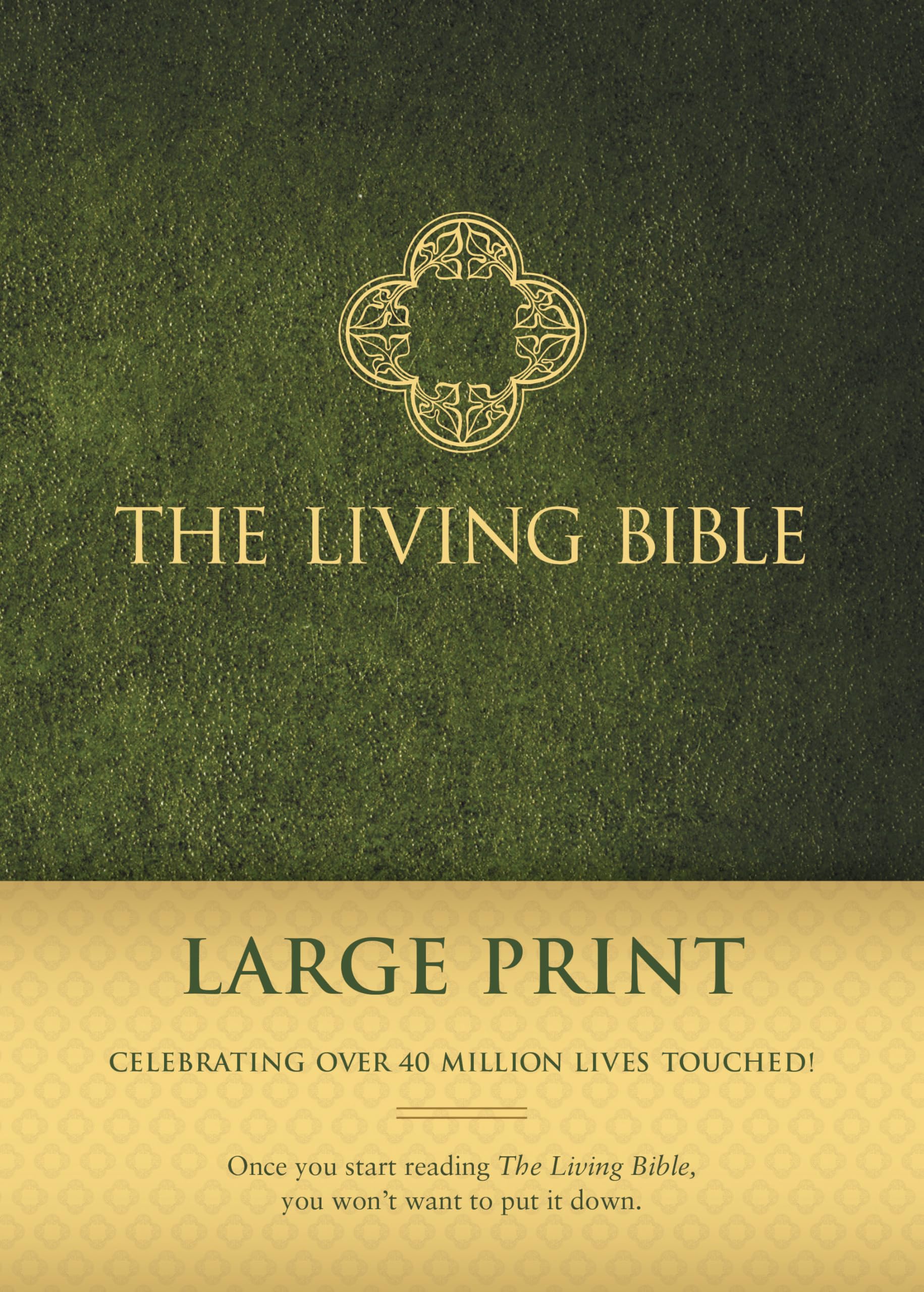 The Living Bible Large Print Edition (Hardcover, Green),New
