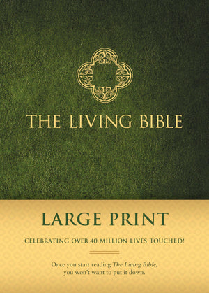 The Living Bible Large Print Edition (Hardcover, Green),New