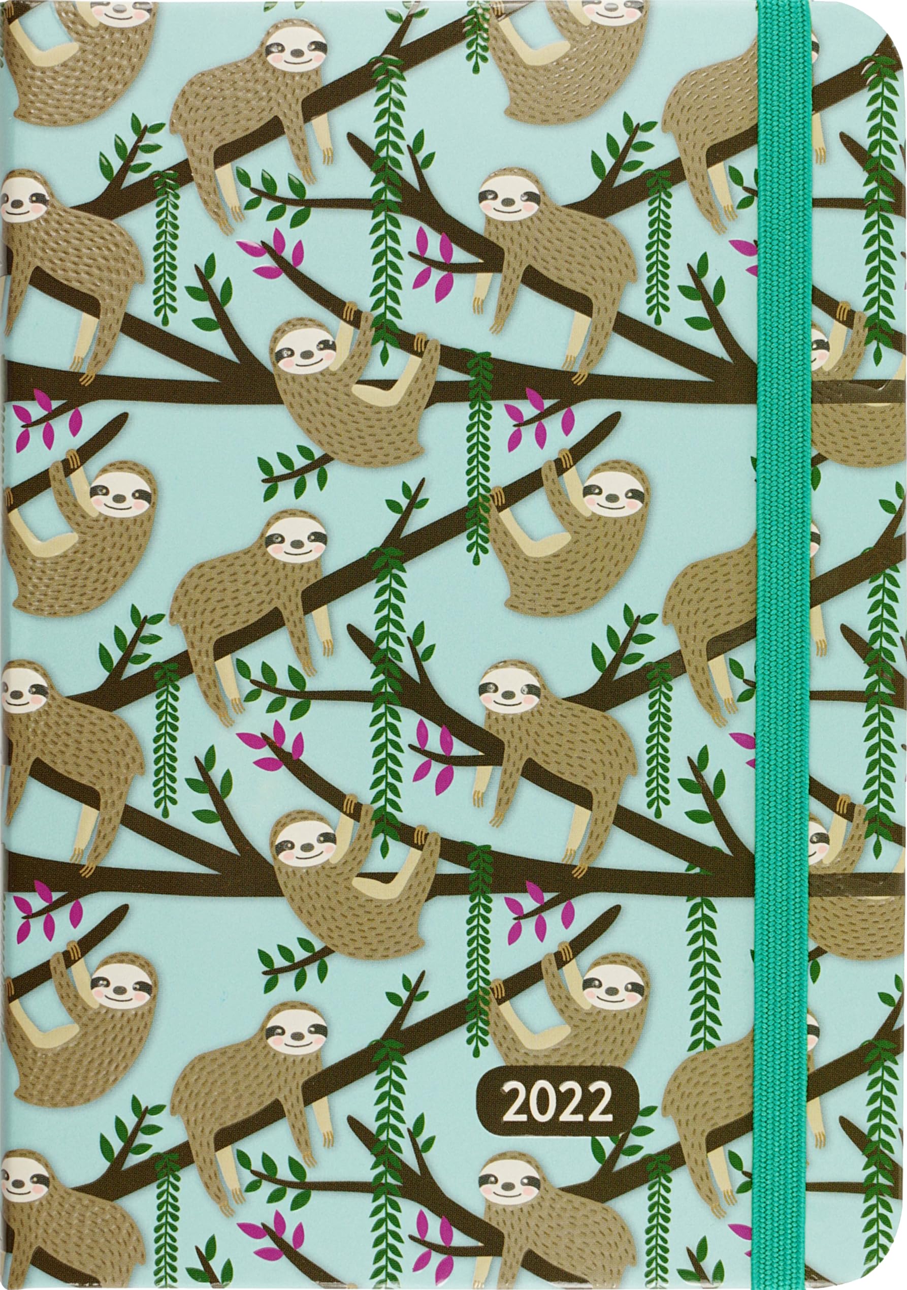 2022 Sloths Weekly Planner (16Month Engagement Calendar) (English and Punjabi Edition),Used