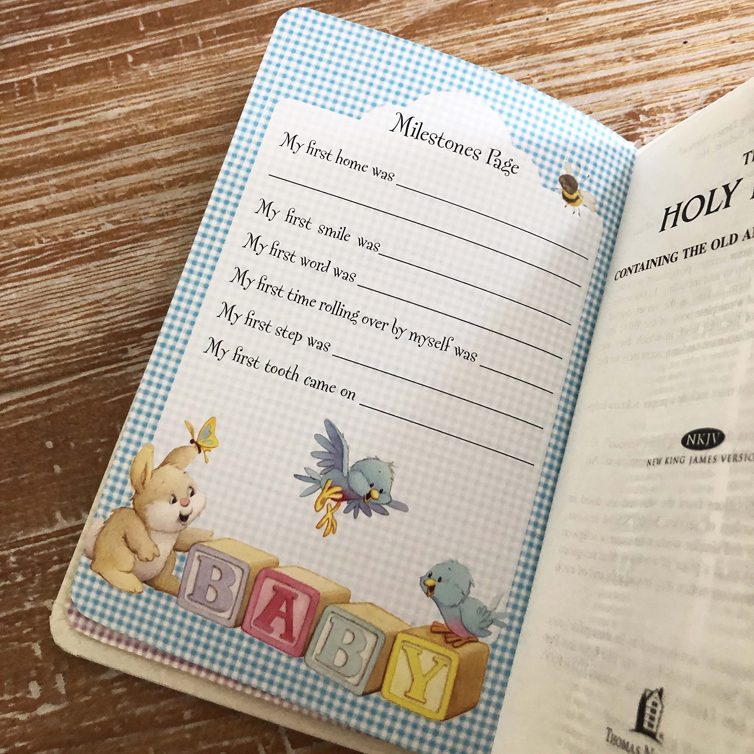 NKJV, Baby's First Bible, Hardcover, White: Holy Bible, New King James Version,New