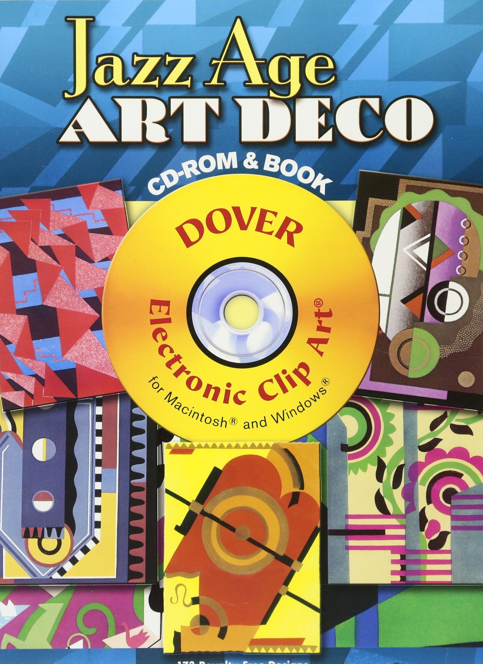 Jazz Age Art Deco CDROM and Book (Dover Electronic Clip Art),Used