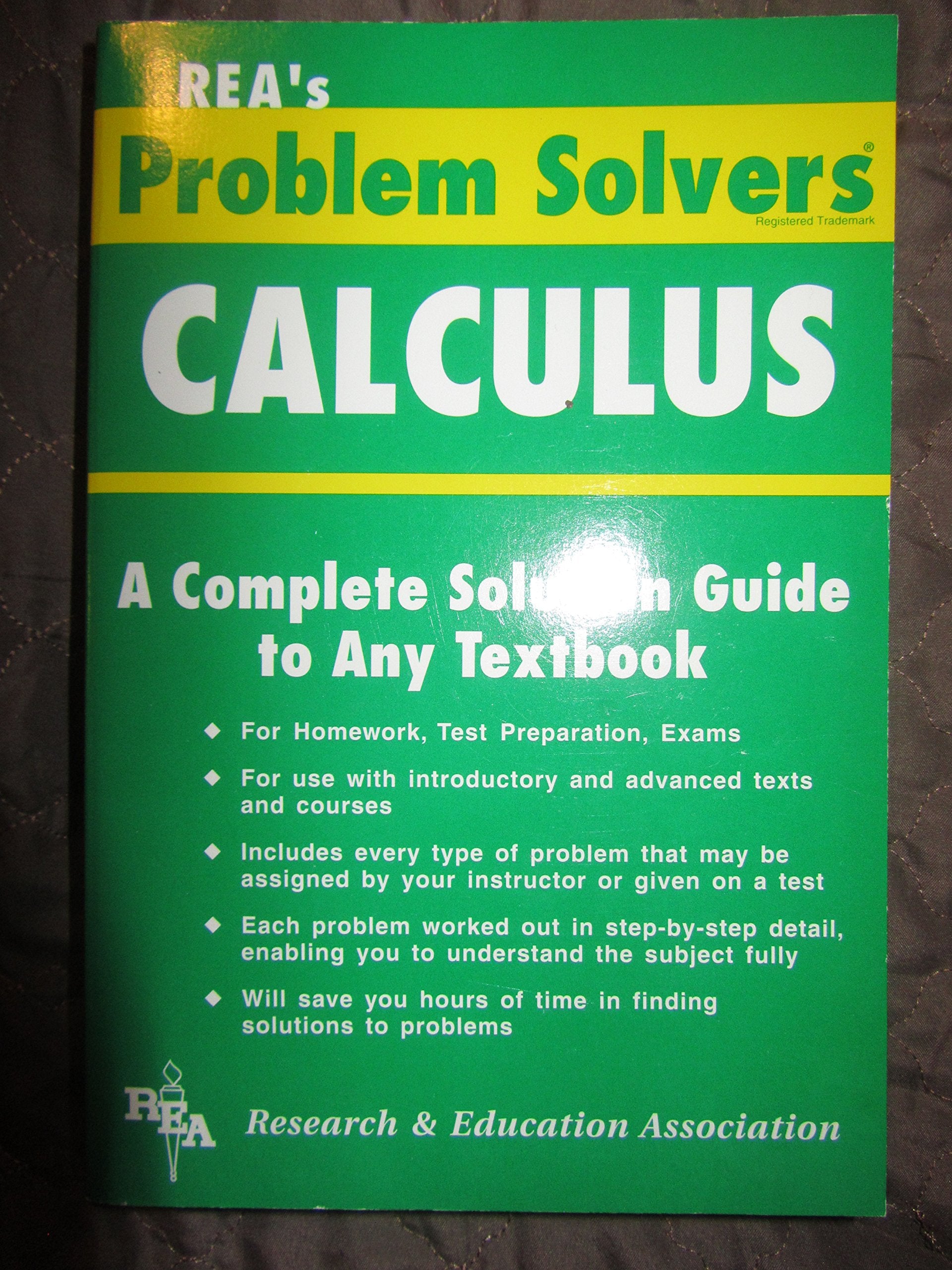 Calculus Problem Solver (Problem Solvers Solution Guides),New