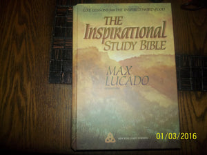 The Inspirational Study Bible New King James Version: Life Lessons from the Inspired Word of God,Used