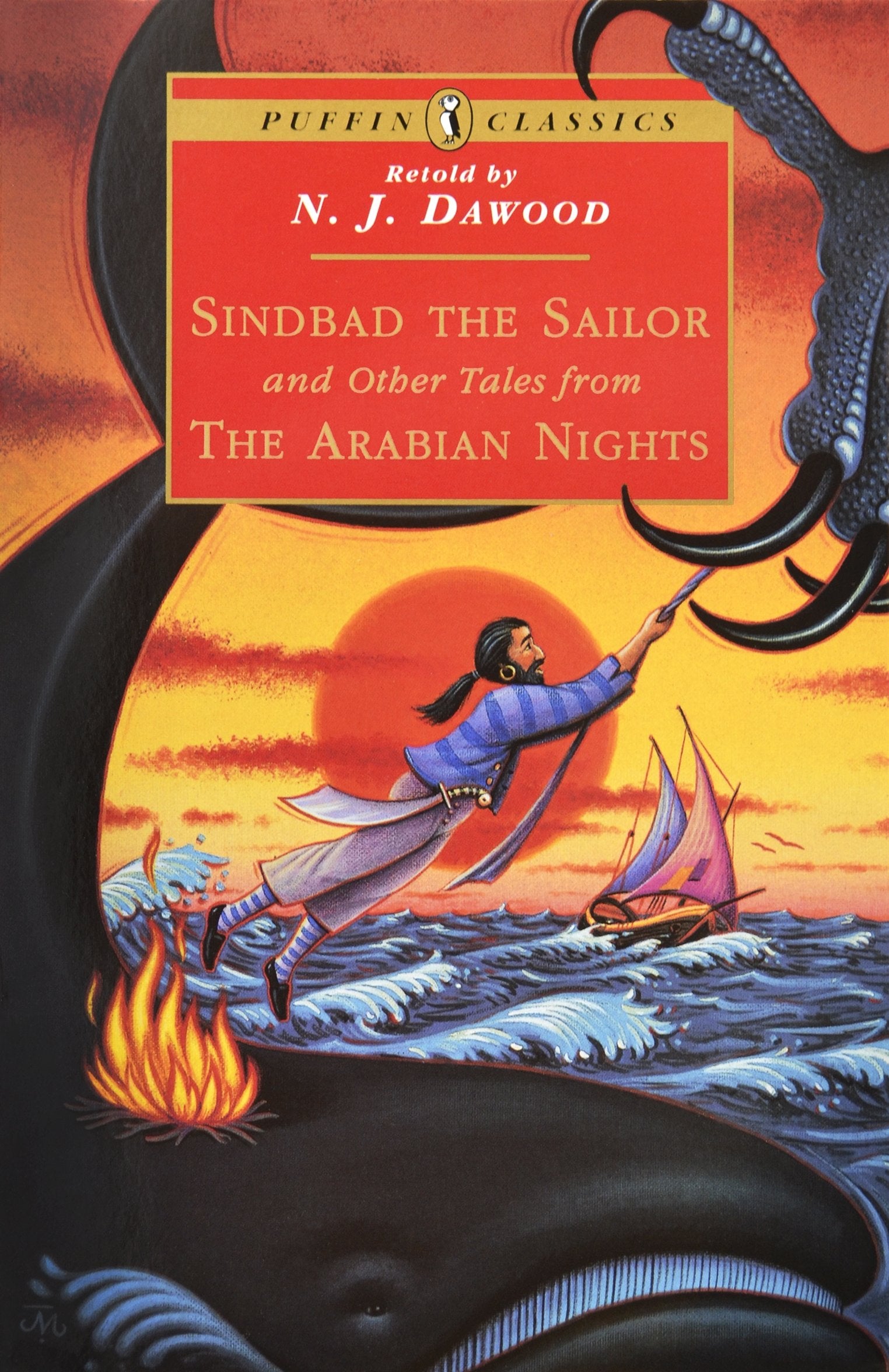 Sindbad the Sailor and Other Tales from the Arabian Nights (Puffin Classics),Used