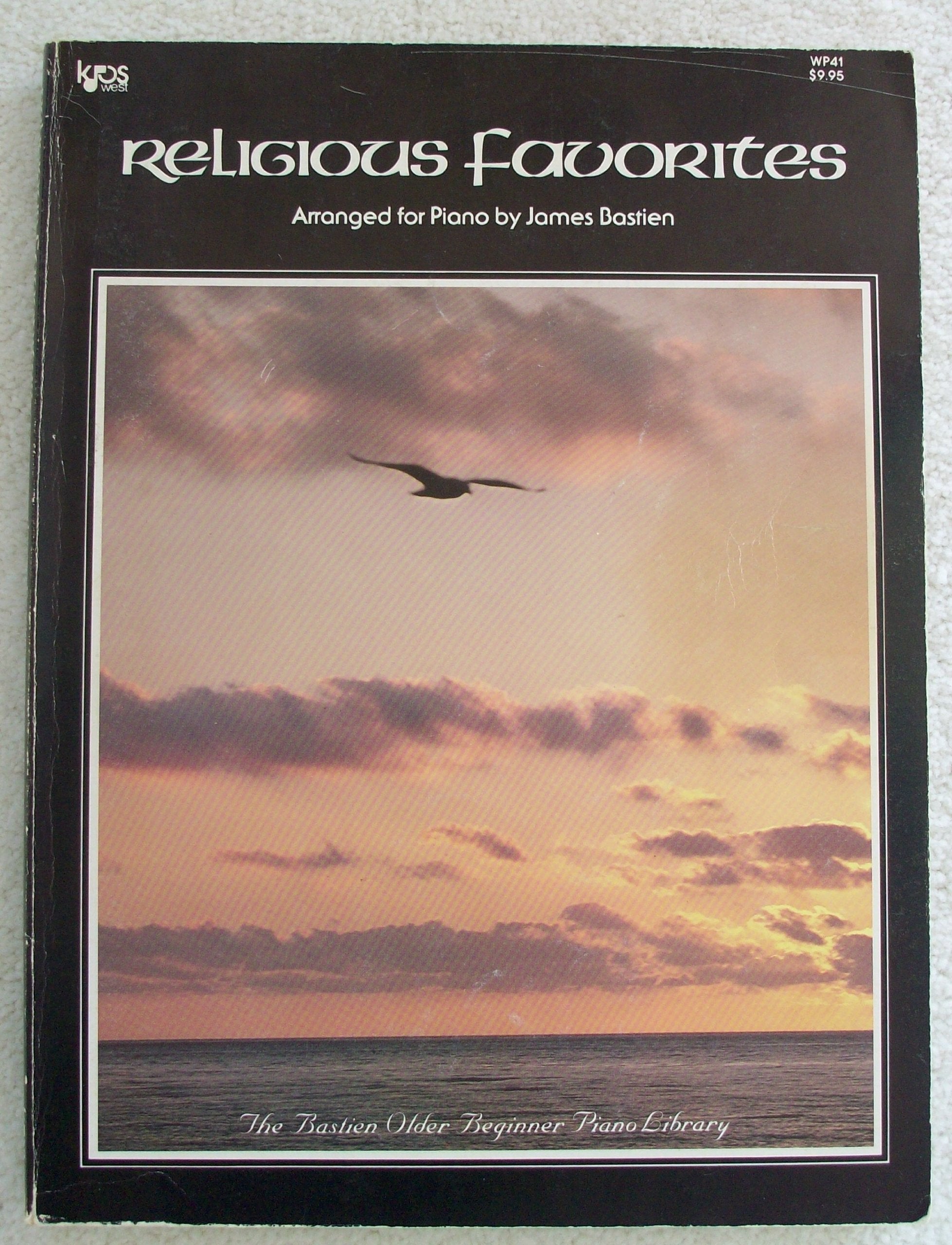 WP41  Religious Favorites  Bastien Older Beginner Piano Library,Used