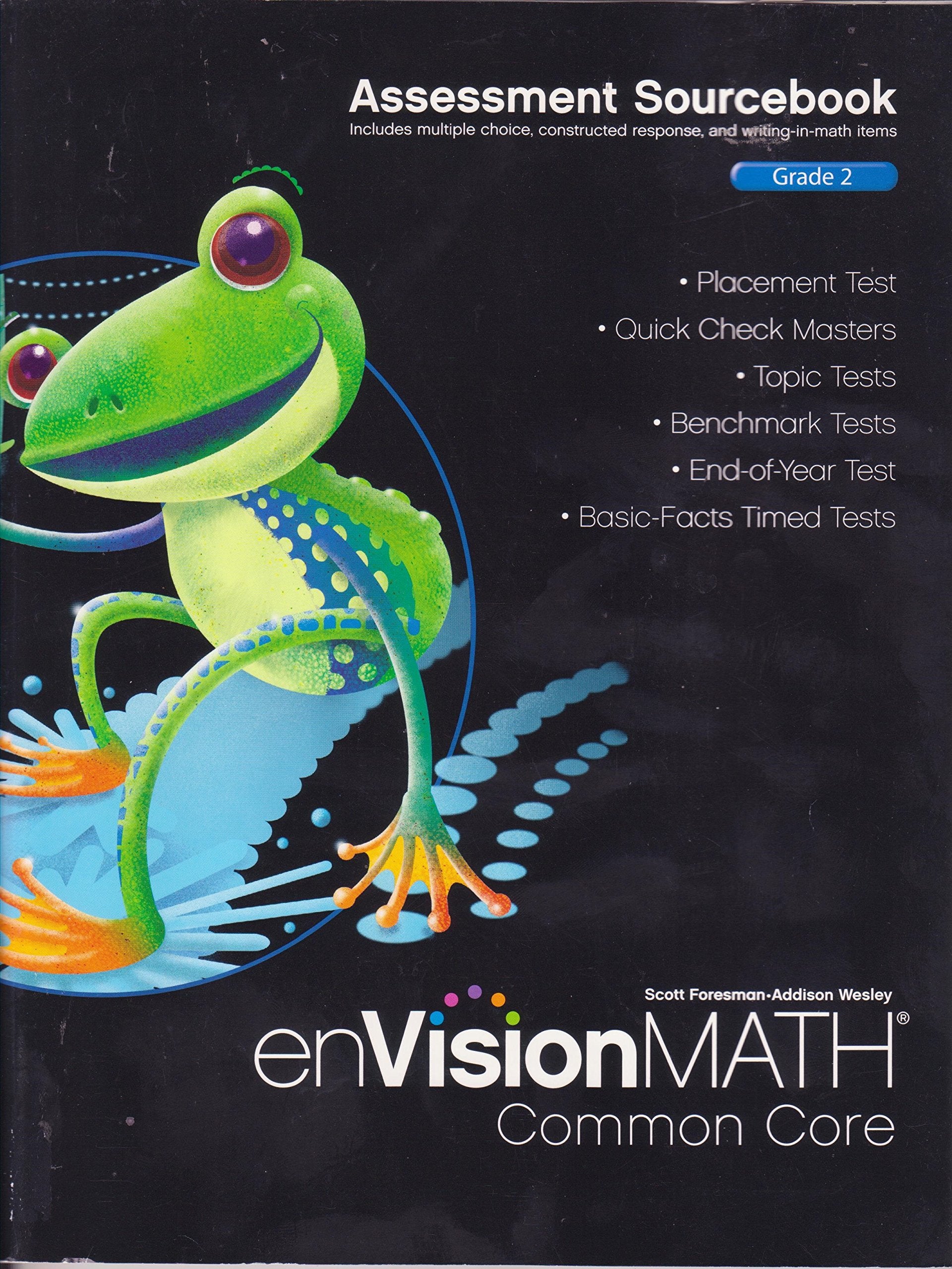 envision math assessment sourcebook Grade 2 common core,Used
