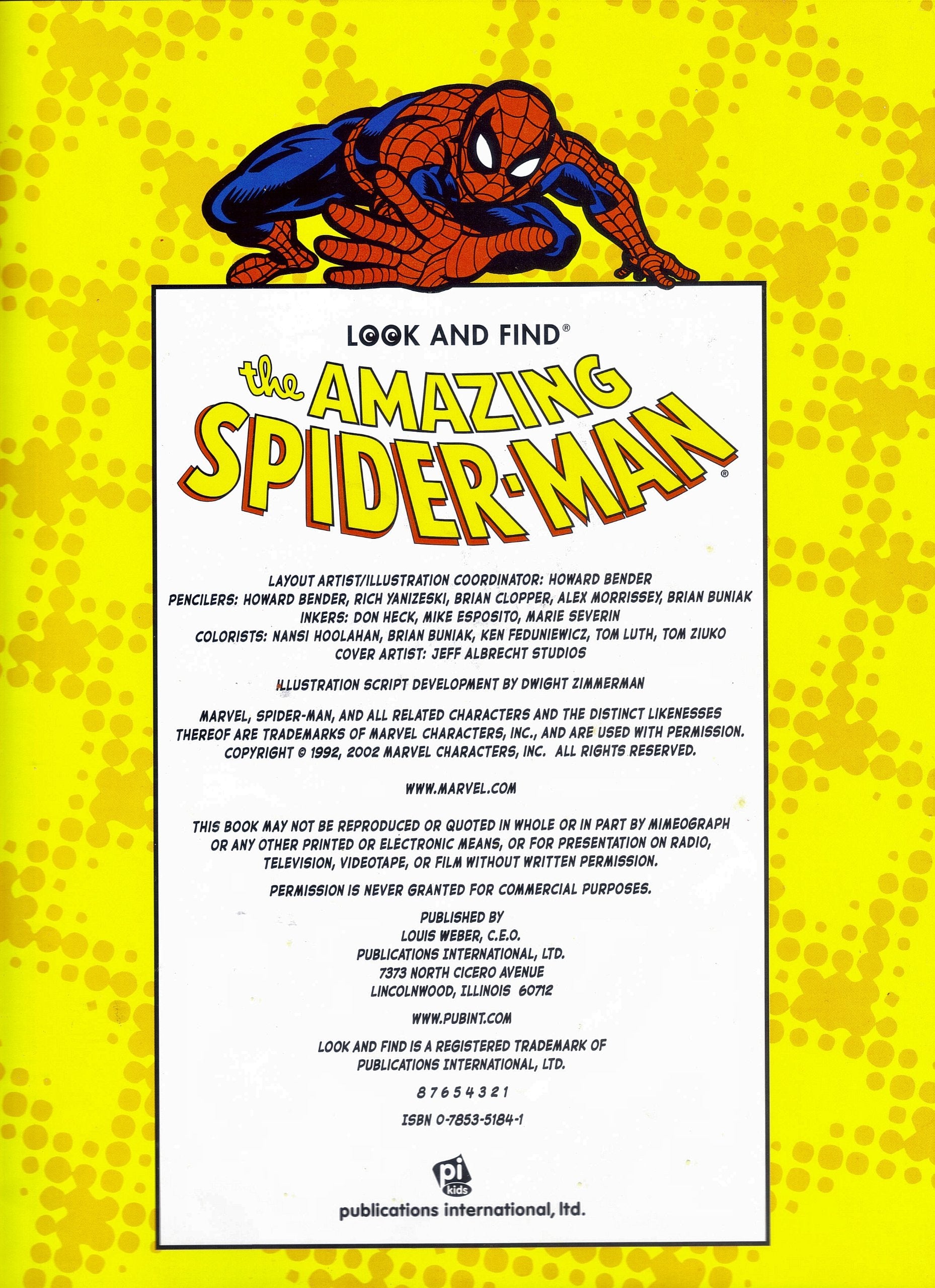 Look and Find the Amazing SpiderMan (Look & find books),Used