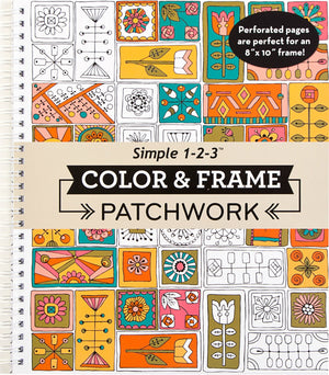 Color & Frame  Patchwork (Adult Coloring Book)