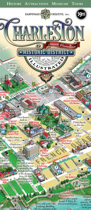 Charleston Historic District Illustrated Map