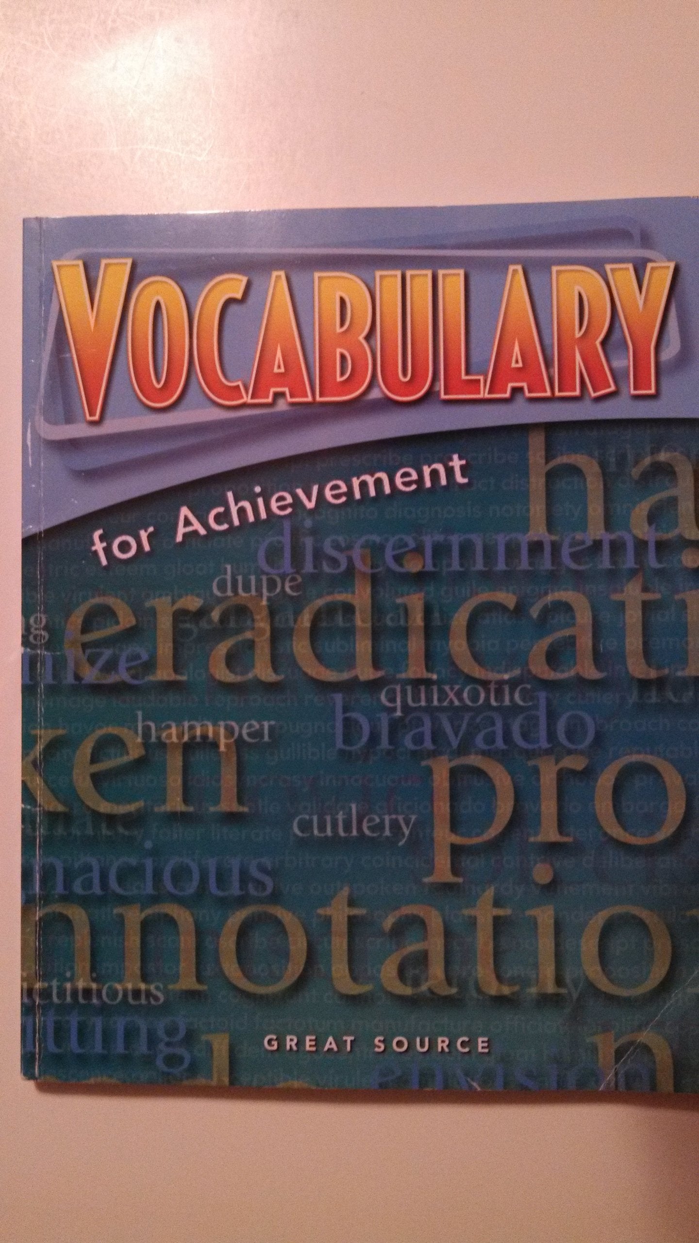 Student Edition Grade 9 2006: Third Course (Great Source Vocabulary for Achievement),Used