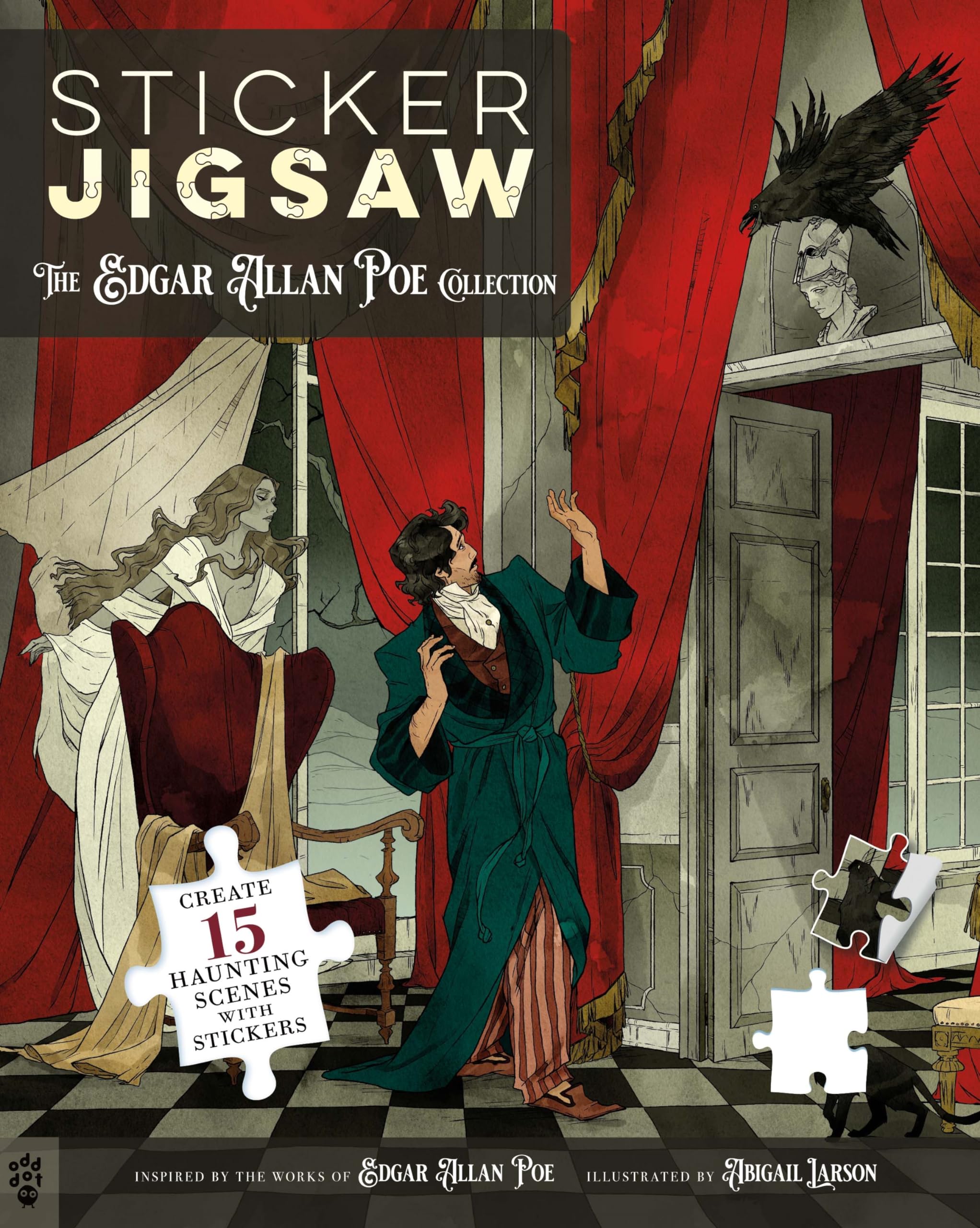 Sticker Jigsaw: The Edgar Allan Poe Collection,Used