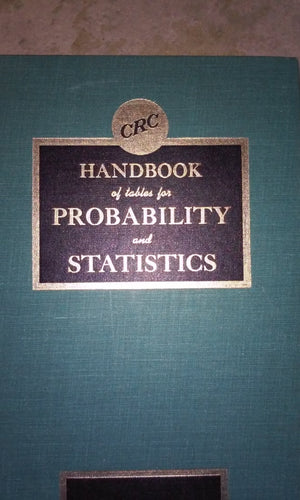CRC Handbook of tables for Probability & Statistics,Used