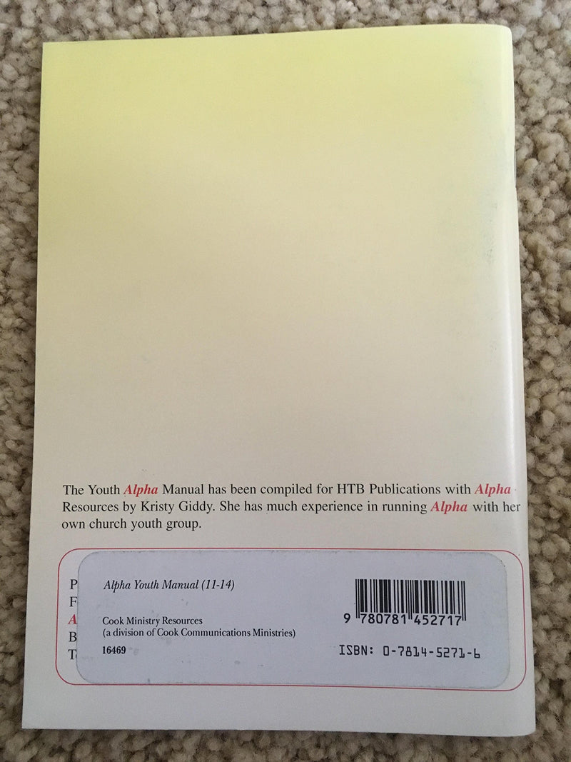 Youth Alpha Manual (Alpha Youth Manual, 1114),Used
