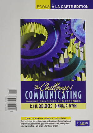 The Challenge of Communicating + Mycommunicationlab Student Access Code Card: Guiding Principles and Practices, Books a La Carte,Used