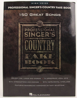 Professional Singer's Country Fake Book (High Voice),Used