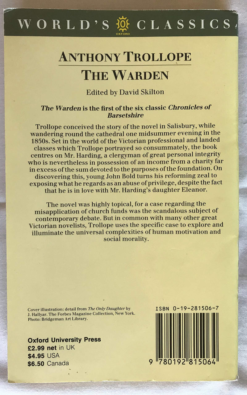 The Warden (The ^AWorld's Classics),Used