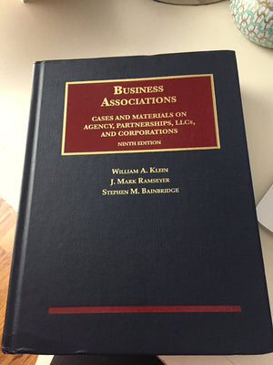 Business Associations, Cases and Materials on Agency, Partnerships, Llcs, and Corporations (University Casebook Series),Used