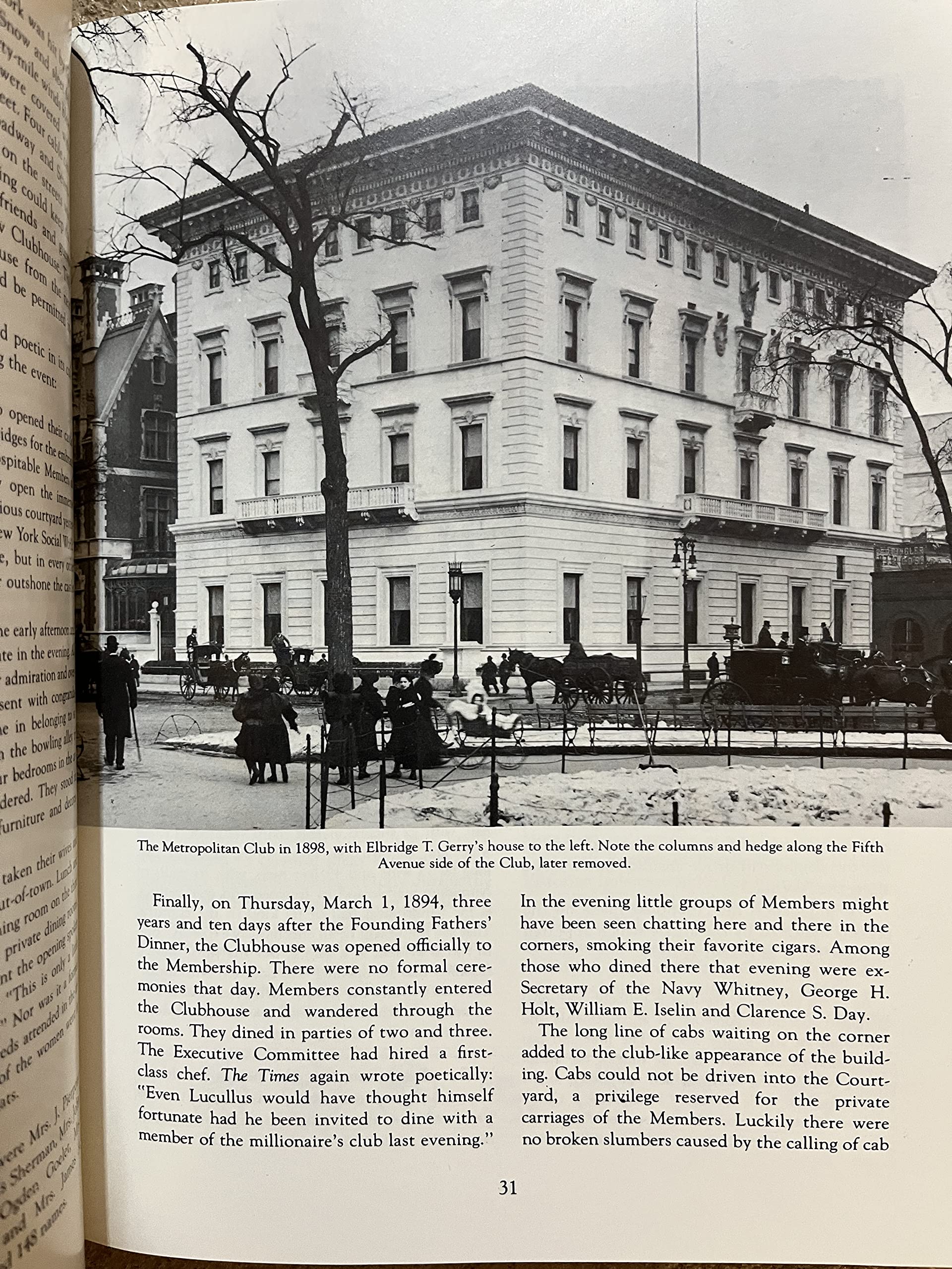 The Metropolitan Club Of New York,Used