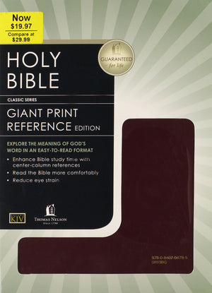 The Holy Bible Containing the Old and New Testaments/King James Version/Giant Print CenterColumn Reference Edition/893Bg