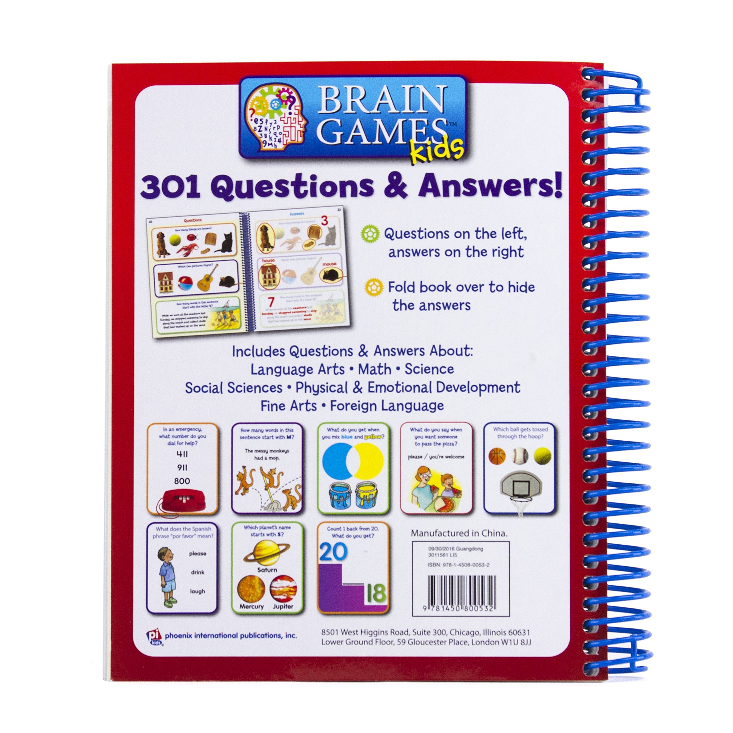 Brain Games Kids: Kindergarten 9781450800532,Used