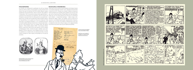 Les aventures de Tintin ; La malediction de Rascar Capac : Le mystere des boules de cristal (French Edition),Used
