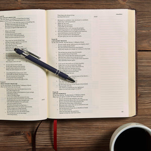 CSB Legacy Notetaking Bible, Tan LeatherTouch, Black Letter, Wide Margins, Journaling Space, SingleColumn, Reading Plan, Family,Used