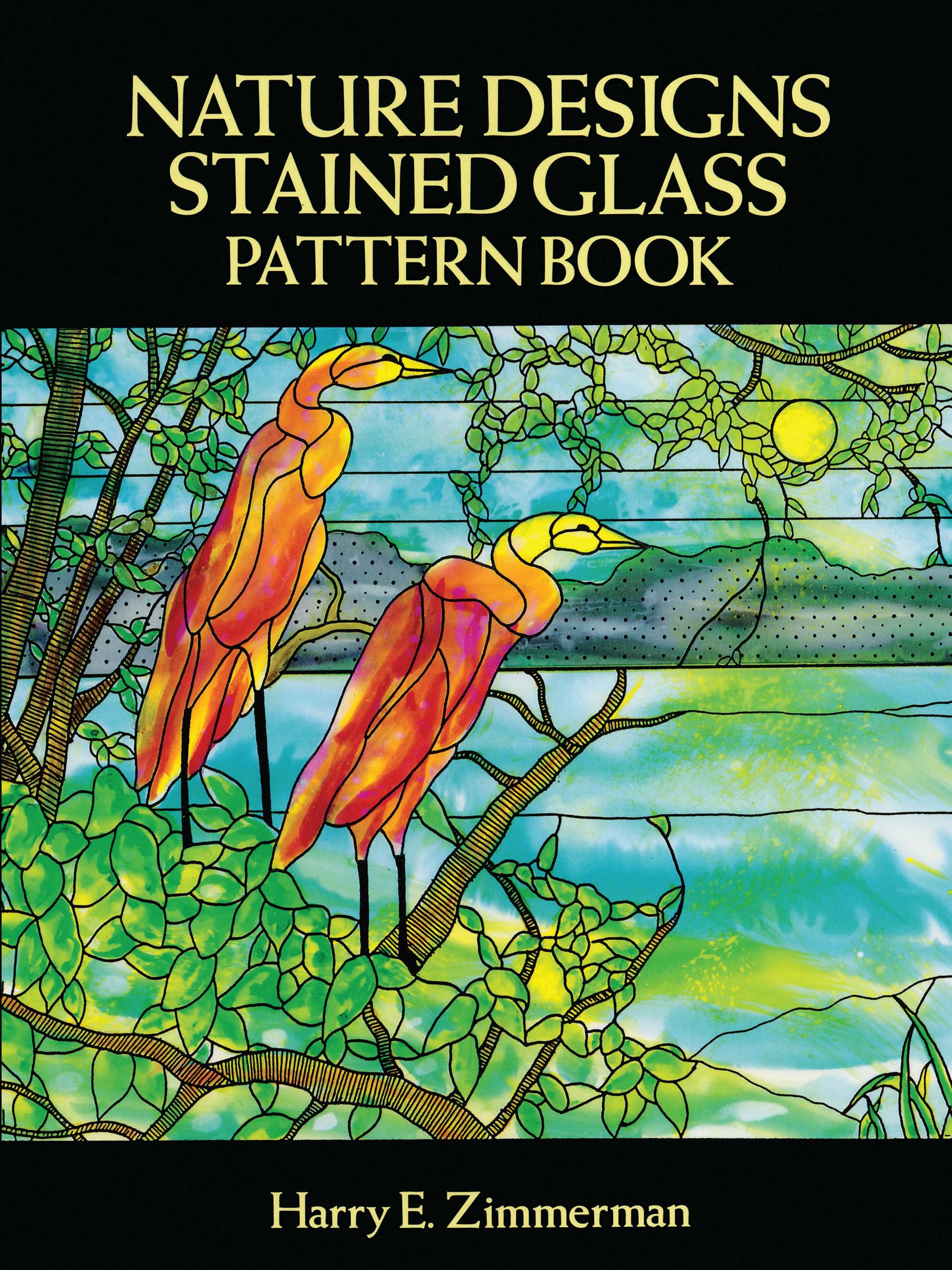 Nature Designs Stained Glass Pattern Book (Dover Crafts: Stained Glass),Used