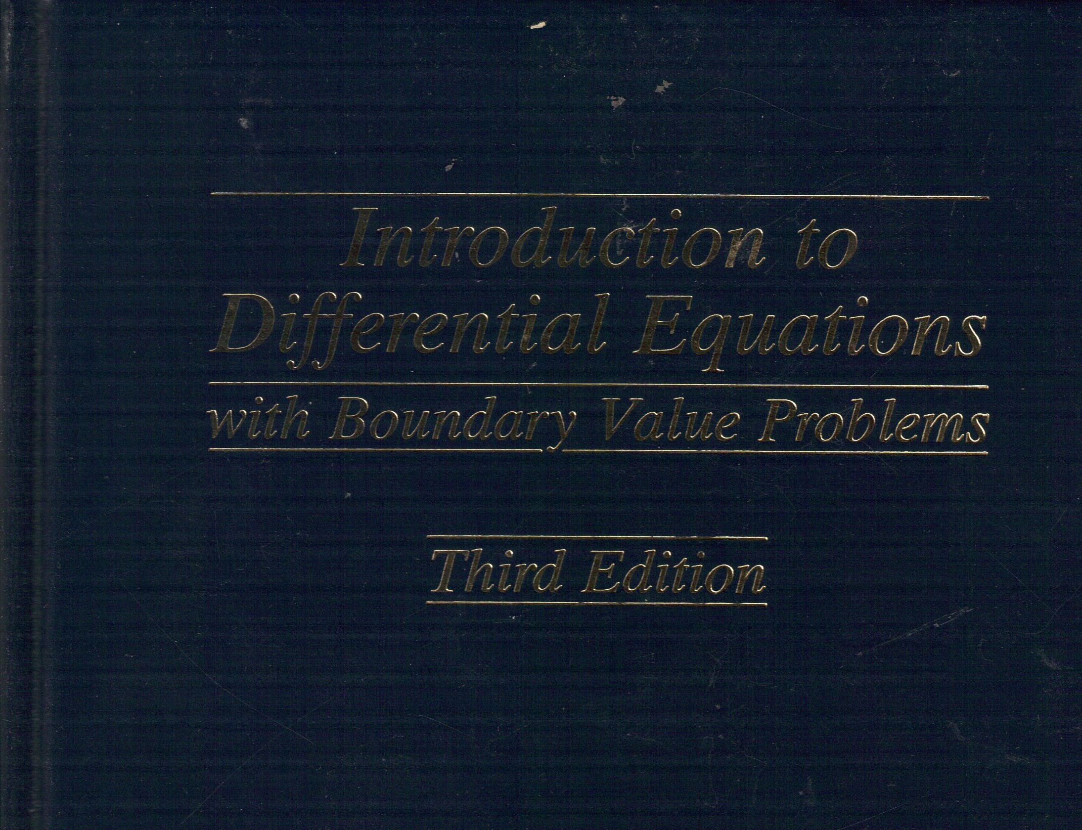 Introduction to Differential Equations With Boundary Value Problems,Used