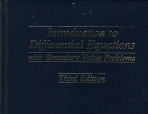 Introduction to Differential Equations With Boundary Value Problems,Used