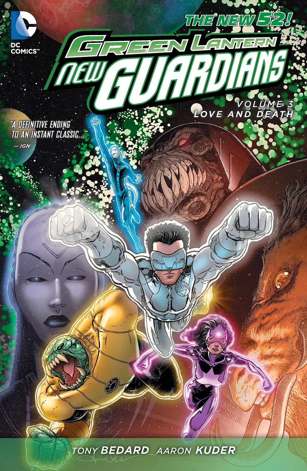 Green Lantern New Guardians 3: Love and Death,Used
